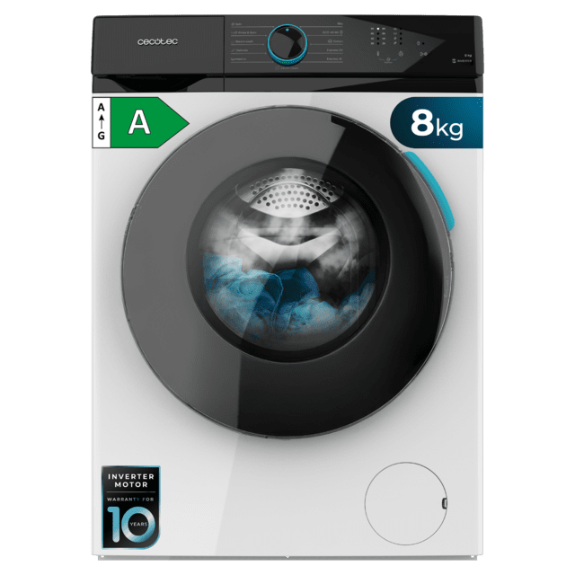 Bolero DressCode 8450 Inverter Lavadora blanca de 8 kg de capacidad