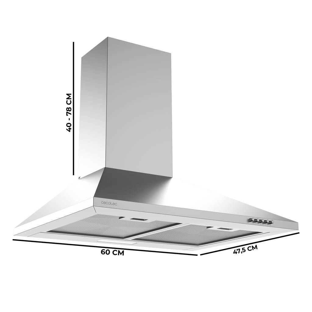 Bolero Flux PM 604000 Inox A Campana Extractora Piramidal