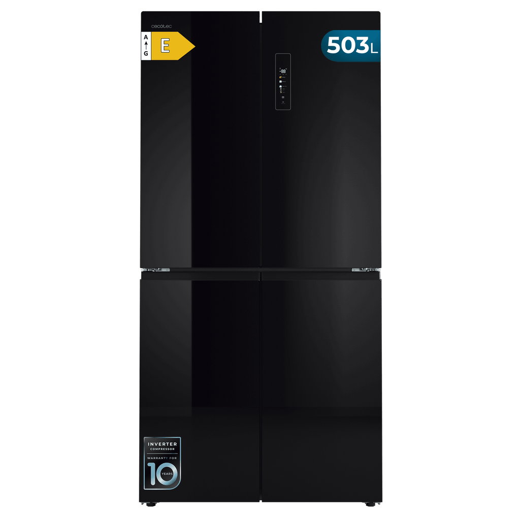Bolero CoolMarket 4D 503 Black Glass E Frigorífico 4 Puertas