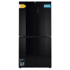 Bolero CoolMarket 4D 503 Black Glass E Frigorífico 4 Puertas