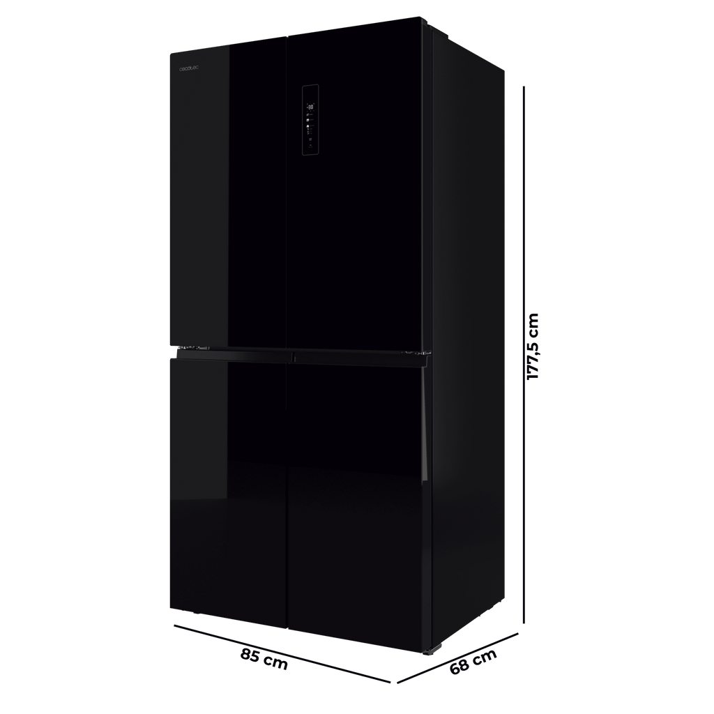 Bolero CoolMarket 4D 503 Black Glass E Frigorífico 4 Puertas