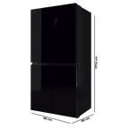 Bolero CoolMarket 4D 503 Black Glass E Frigorífico 4 Puertas