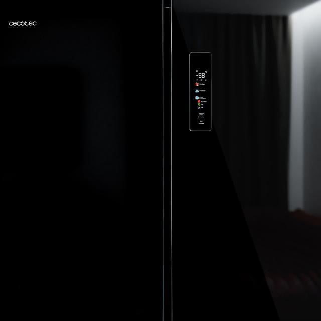 Bolero CoolMarket 4D 601 Black Glass E Frigorífico de 4 Puertas cristal