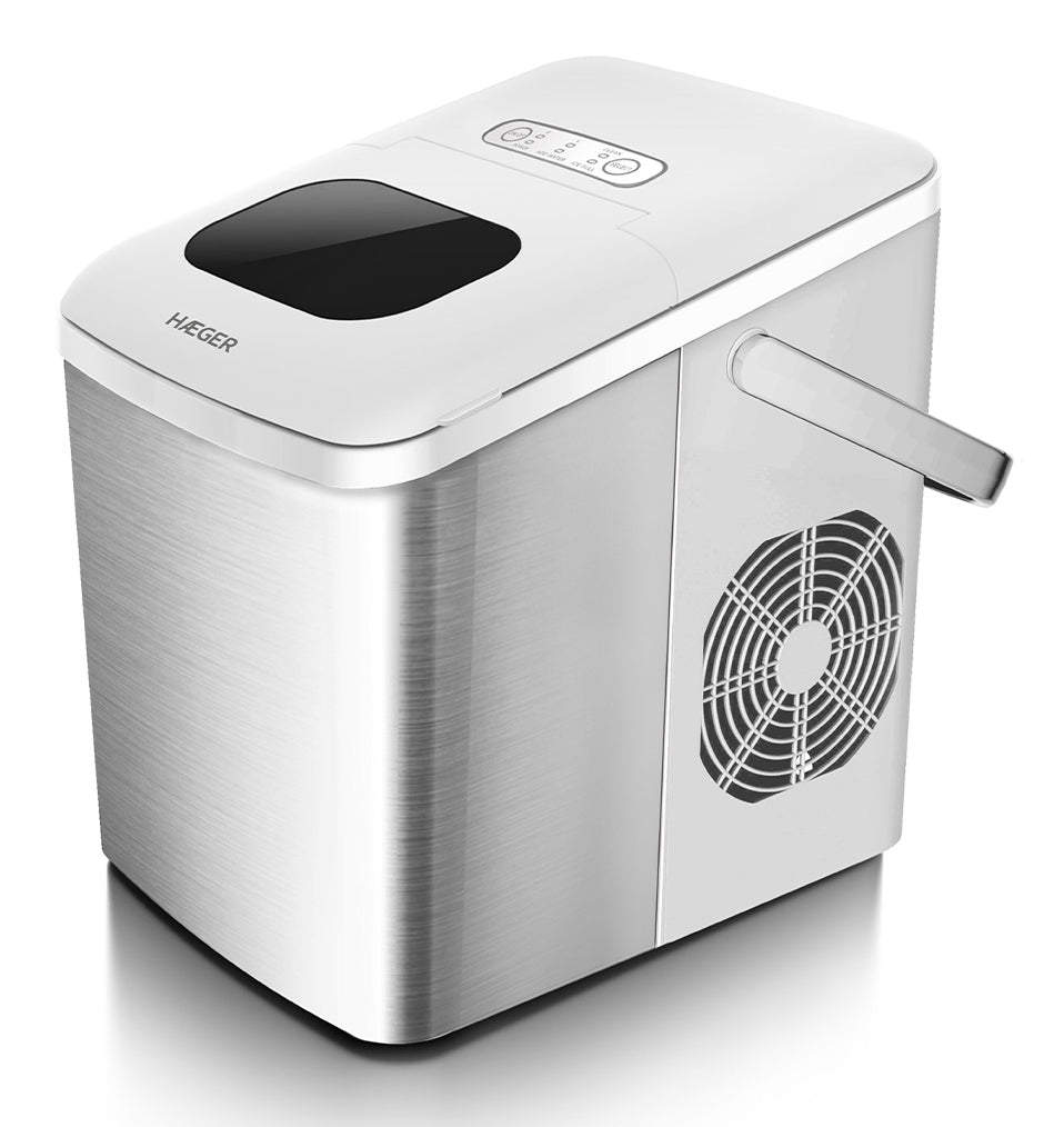 IM-12S.005A máquina de cubo de hielo Máquina para hacer cubitos de hielo portátil 12 kg/24h 120 W Acero inoxidable