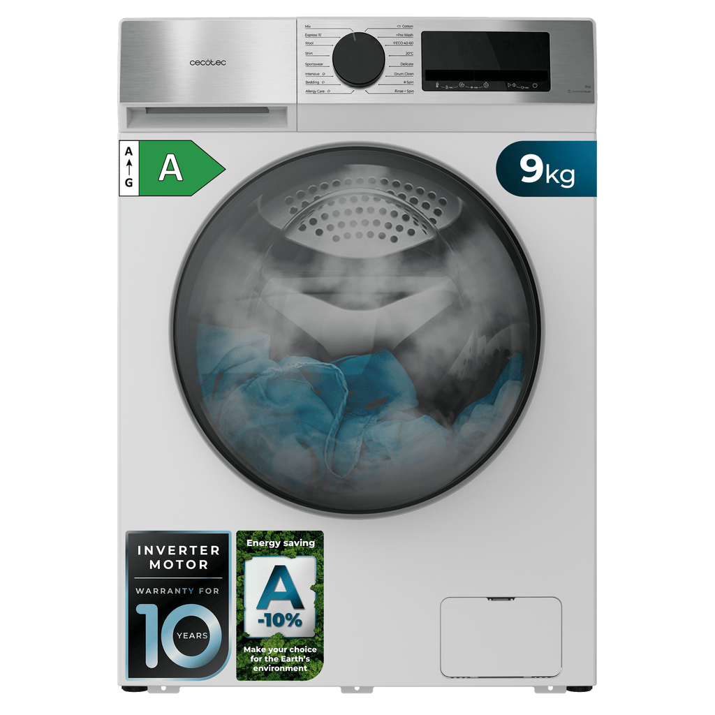 Bolero DressCode 9450 Inverter Lavadora blanca de 9 kg