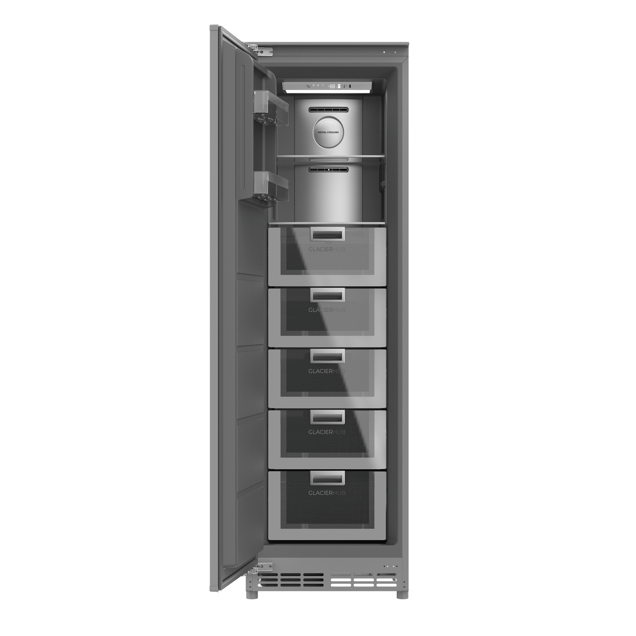 Bolero CoolMarket UF BI-D 222 GREY E Congelador 1 puerta integrable
