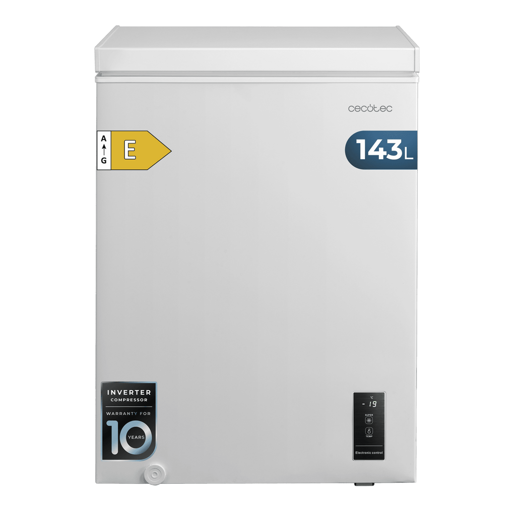 Bolero CoolMarket Chest 143P White E Congelador Horizontal 99L