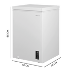 Bolero CoolMarket Chest 143P White E Congelador Horizontal 99L