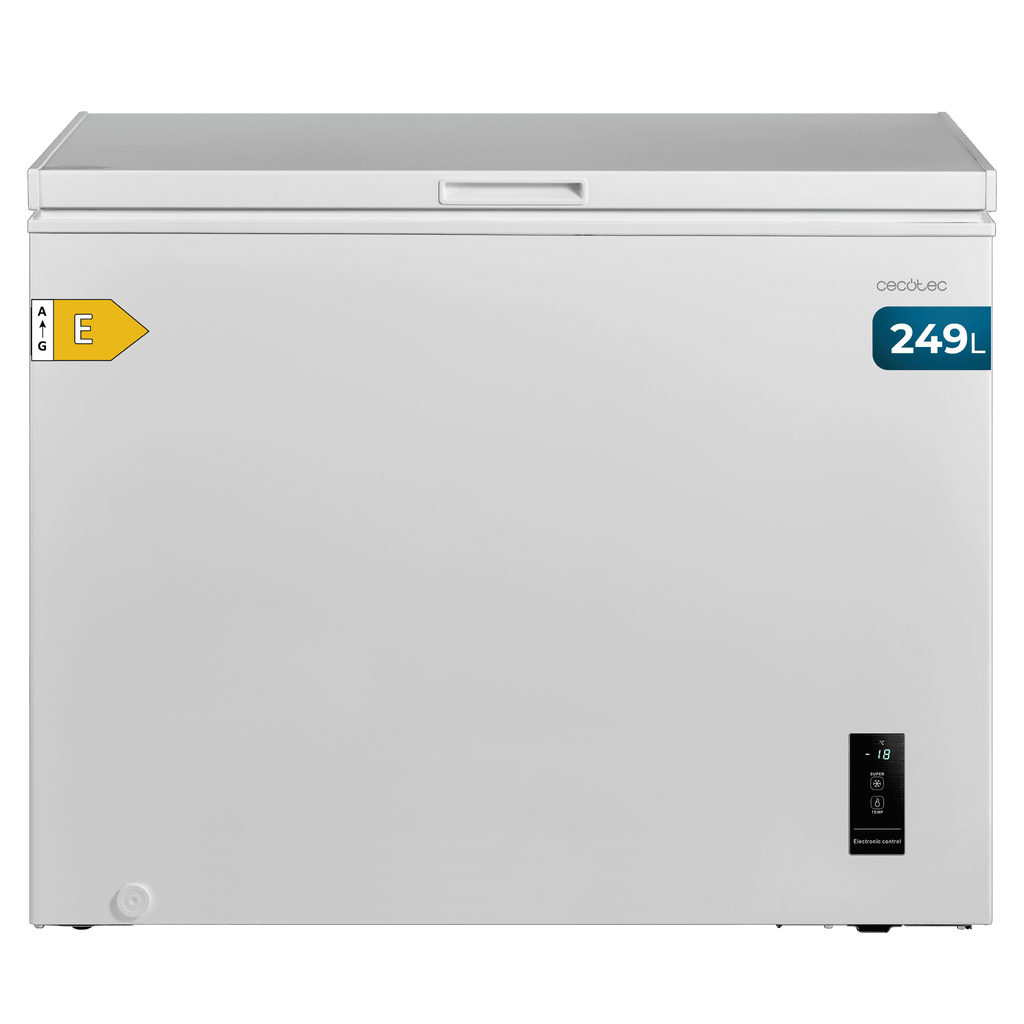 Bolero CoolMarket Chest 249P White E Congelador Horizontal 249L