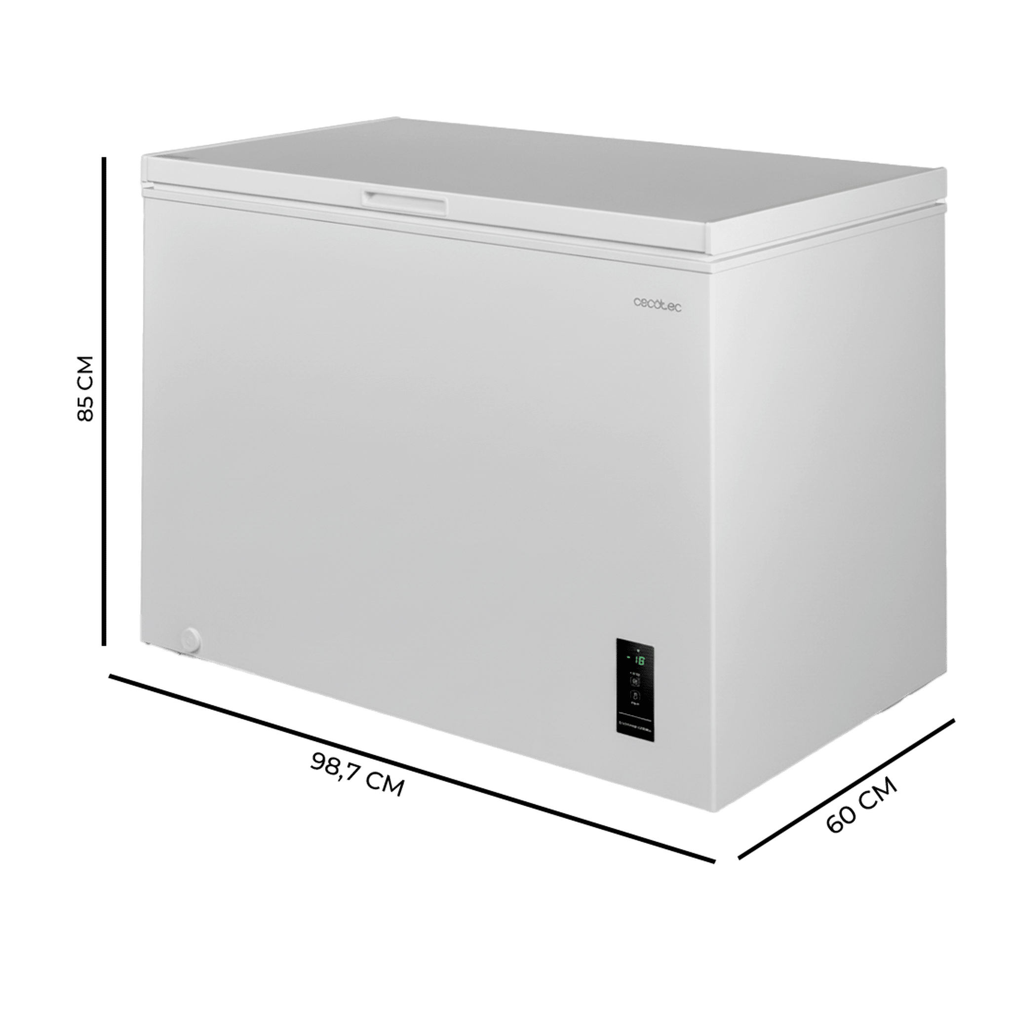Bolero CoolMarket Chest 249P White E Congelador Horizontal 249L
