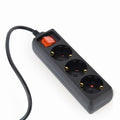 EG-PSU3-01 base múltiple 0,6 m 3 salidas AC Interior Negro