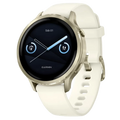 Garmin Venu 4 41 mm Dorado con Correa de silicona blanca Pantalla AMOLED 1,2 pulgadas - Reloj Inteligente