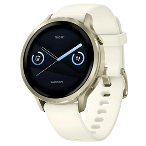 Garmin Venu 4 41 mm Dorado con Correa de silicona blanca Pantalla AMOLED 1,2 pulgadas - Reloj Inteligente