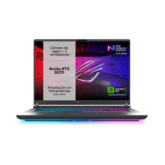 Portátil ASUS ROG Strix G18 18" Intel Core Ultra 9 275HX 32GB 1TB SSD RTX 5070 Sin Sistema Operativo