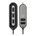 EW1355 cargador de dispositivo móvil Negro, Gris Auto