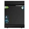 Bolero Aguazero 7000 Matt Black Glass Connected