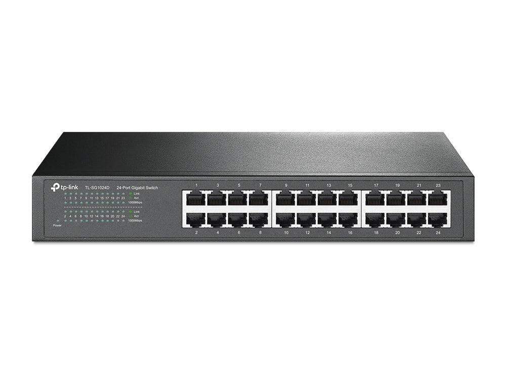 TL-SG1024D No administrado Gigabit Ethernet (10/100/1000) Gris
