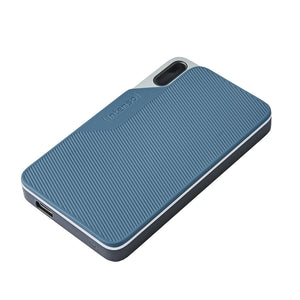 Lesen/Schreiben bis zu 500 MB/s/500GB USB Tipo C 3.2 Gen 1 (3.1 Gen 1) Azul, Gris