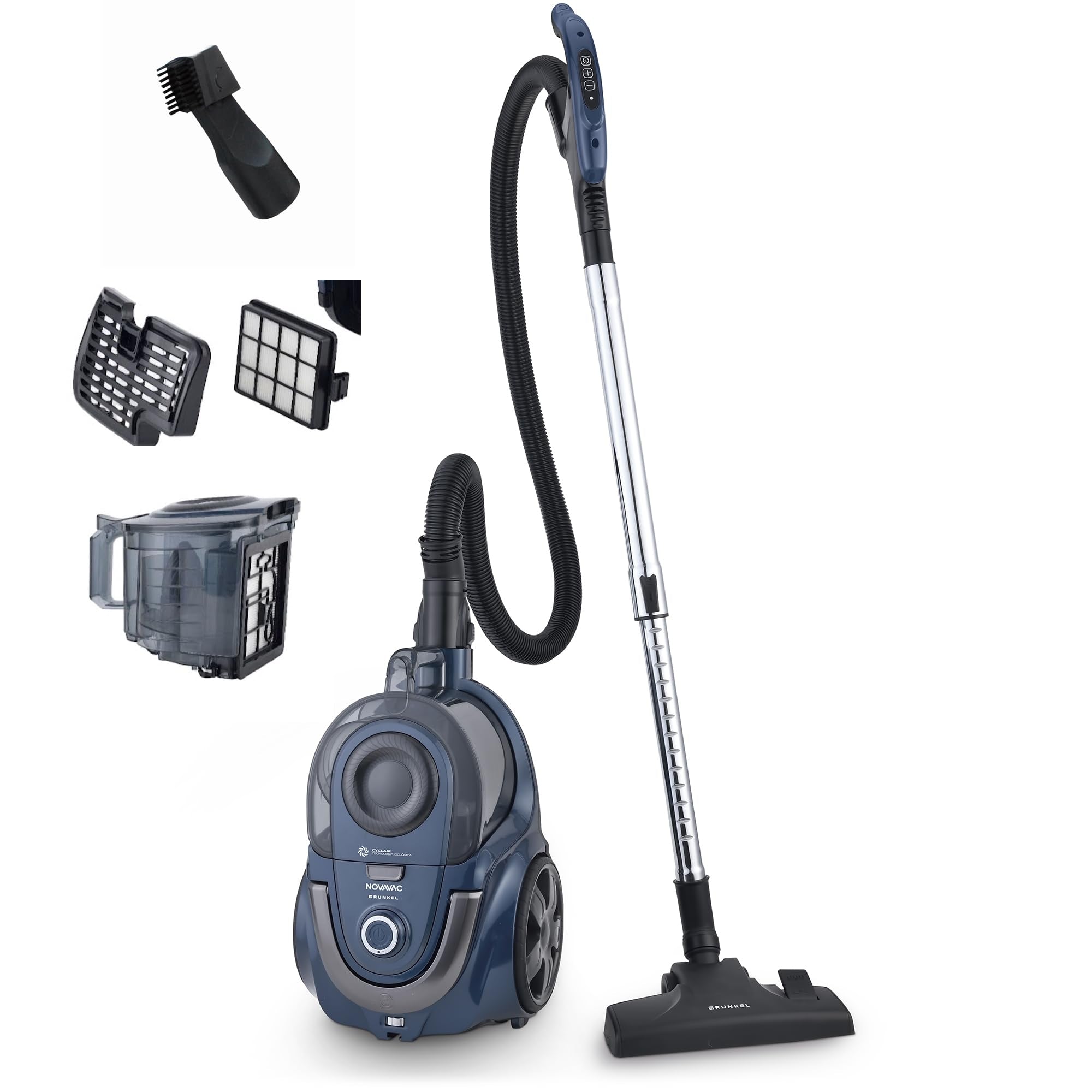 NOVAVAC aspiradora 2,2 L Aspiradora de tambor Secar 700 W Sin bolsa