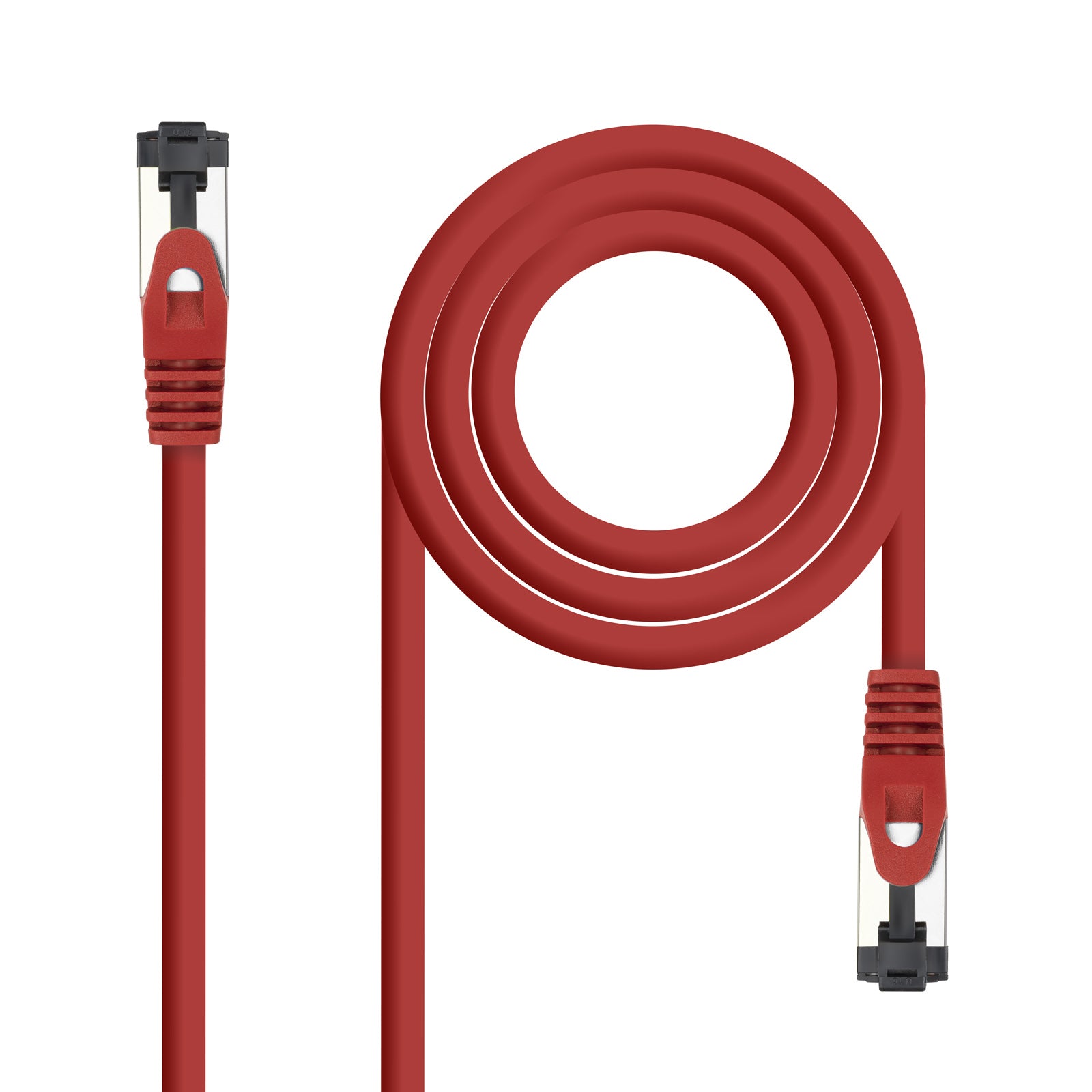 Cable de Red Latiguillo Cat.8.1 2GHz LSZH SSTP AWG26, Rojo, 1 m