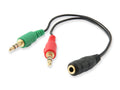 147942 divisor de audio Negro