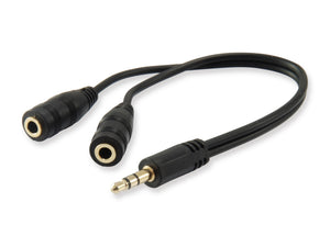 147941 divisor de audio Negro
