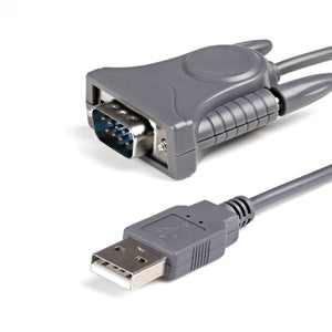 Cable Adaptador USB a Serie DB9/DB25 M/M de 0,9m - Adaptador USB a RS232 - Adaptador USB a Serie DB9 - Chipset Prolific
