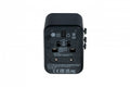 49544 adaptador de enchufe eléctrico Universal Negro