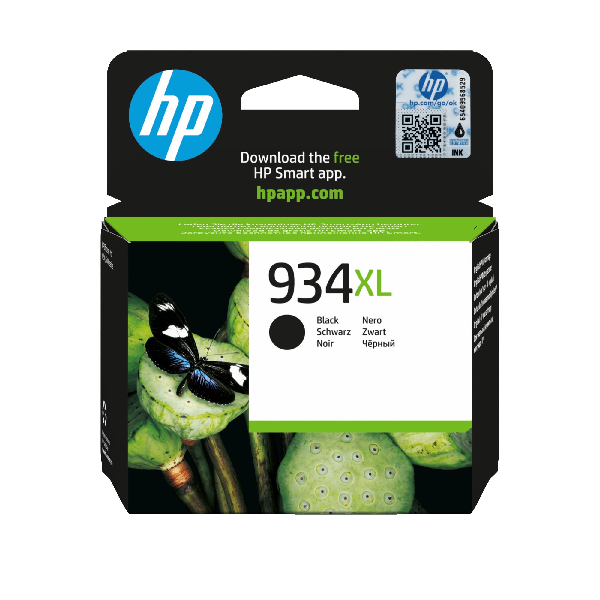 Cartucho de tinta original 934XL de alta capacidad negro