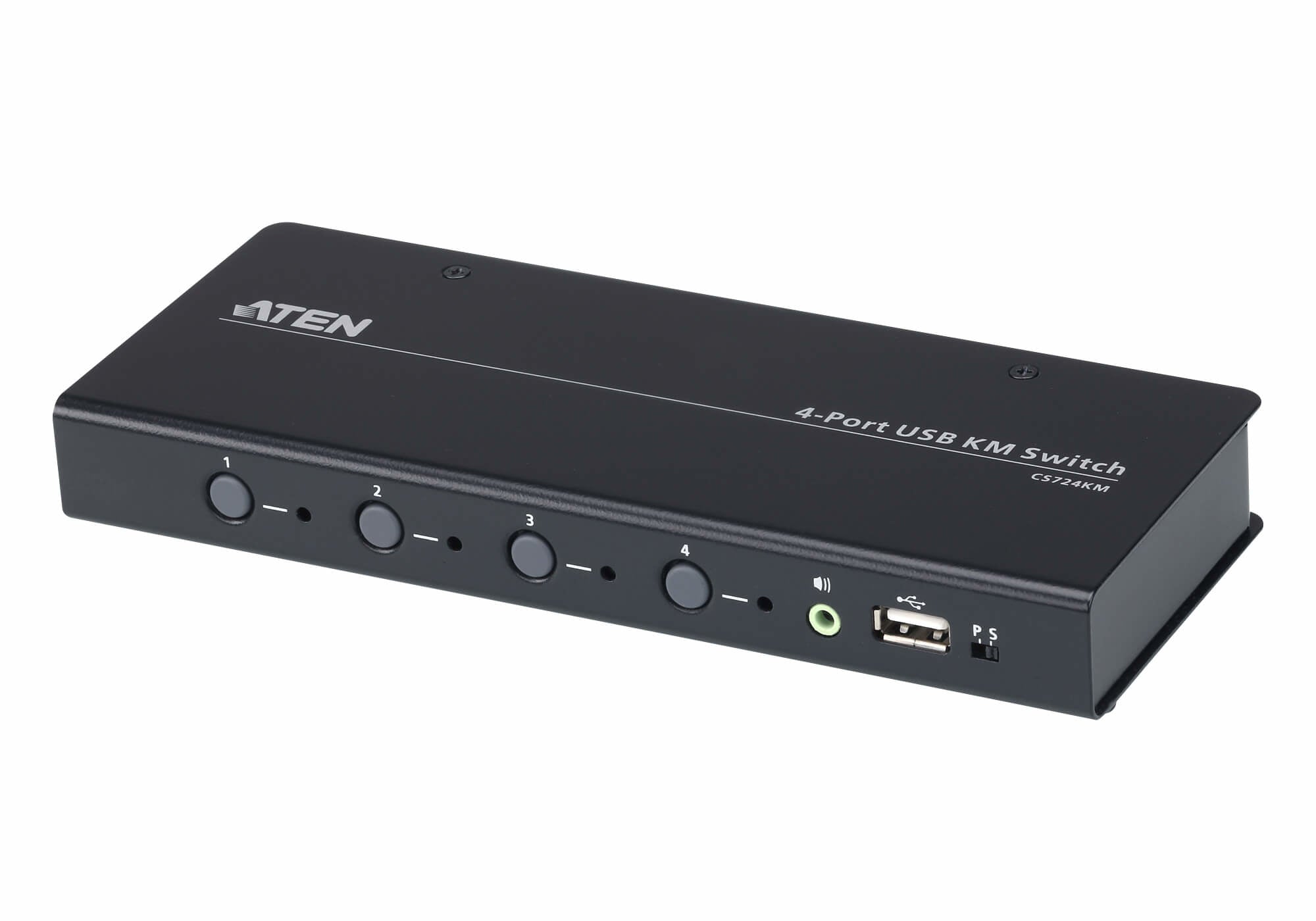 Switch KM USB de 4 puertos con Boundless Switching (cables incluidos)