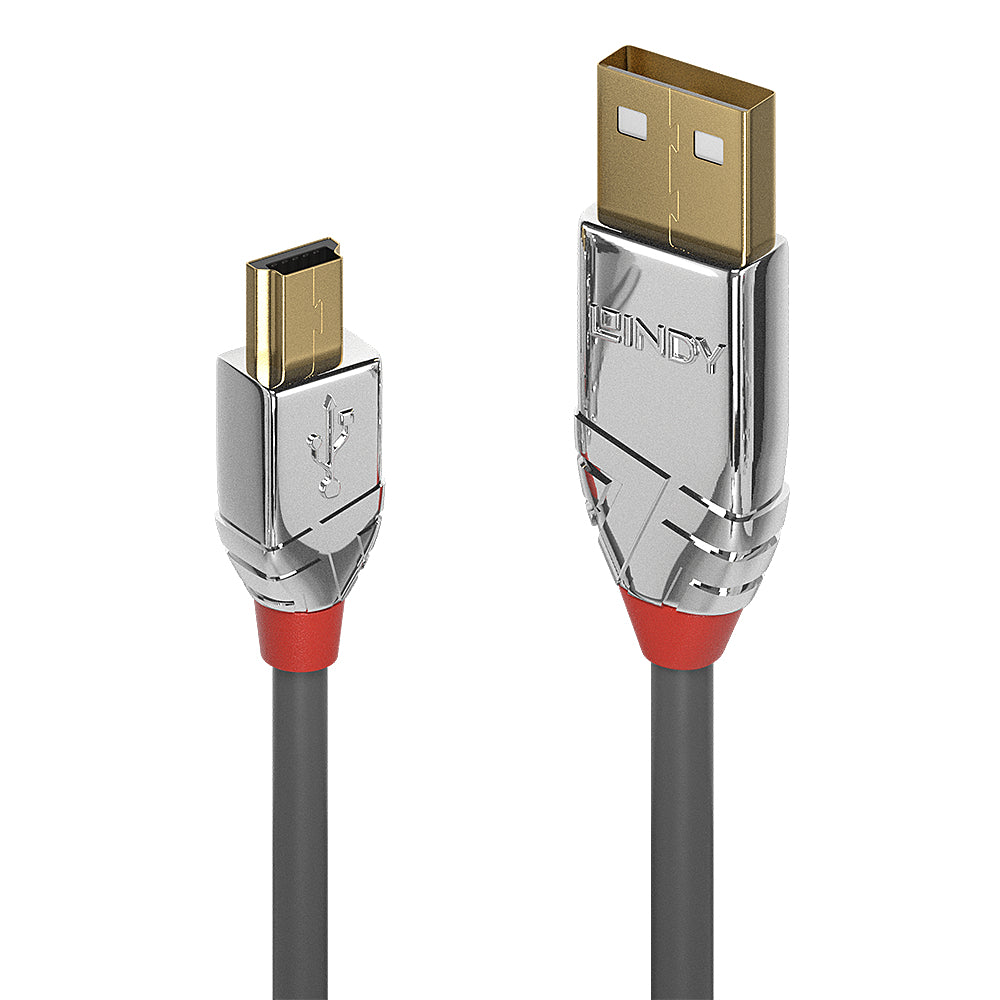 36631 cable USB USB 2.0 1 m USB A Mini-USB B Gris