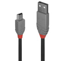 36721 cable USB USB 2.0 0,5 m USB A Mini-USB B Negro, Gris
