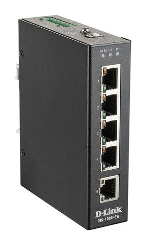 DIS-100E-5W switch No administrado L2 Fast Ethernet (10/100) Negro