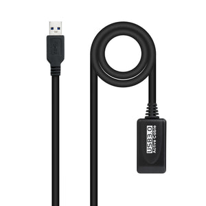 Cable USB 3.0 prolongador con amplificador, tipo A/M-A/H, 5m