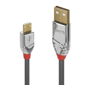 36651 cable USB USB 2.0 1 m USB A Micro-USB B Gris
