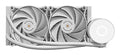 ML-PRO240, Refrigeración Líquida CPU Profesional, TDP 450W, 2 Ventiladores FDB Ultra-silenciosos, Bomba Opti-Chamber con Anillo de Iluminación Blanco, Multisocket Universal, Blanco