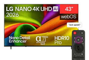 NANO 4K UHD AI 43NU850B6LA 109,2 cm (43") 4K Ultra HD Smart TV Wifi Negro