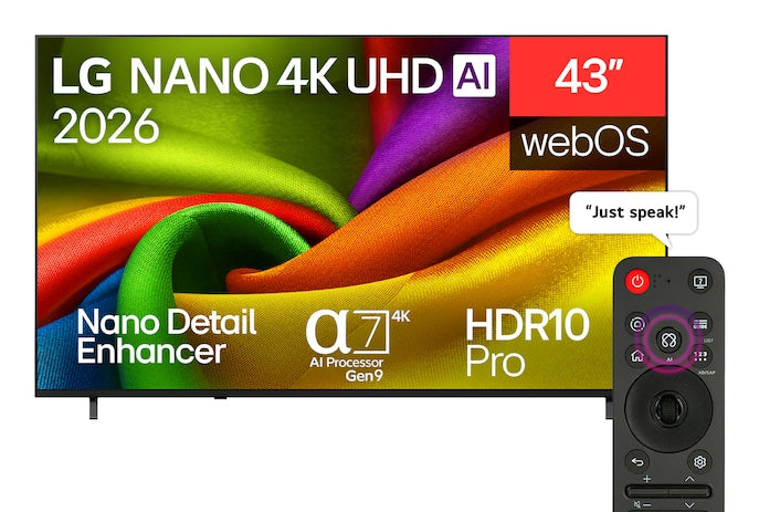 NANO 4K UHD AI 43NU850B6LA 109,2 cm (43") 4K Ultra HD Smart TV Wifi Negro