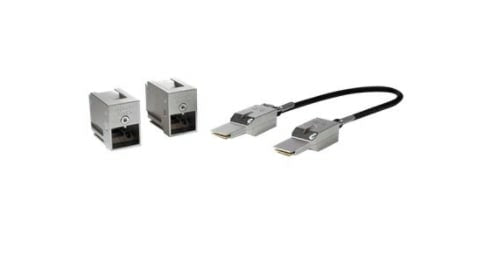 C9300L-STACK-KIT= Cable de fibra óptica e InfiniBand 0,5 m Negro, Gris
