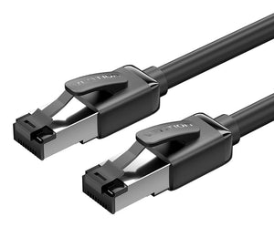 IKPBQ cable de red Negro 20 m Cat8 S/FTP (S-STP) Alrededor