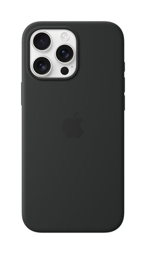Funda de silicona con MagSafe para el iPhone 16 Pro Max - Negro