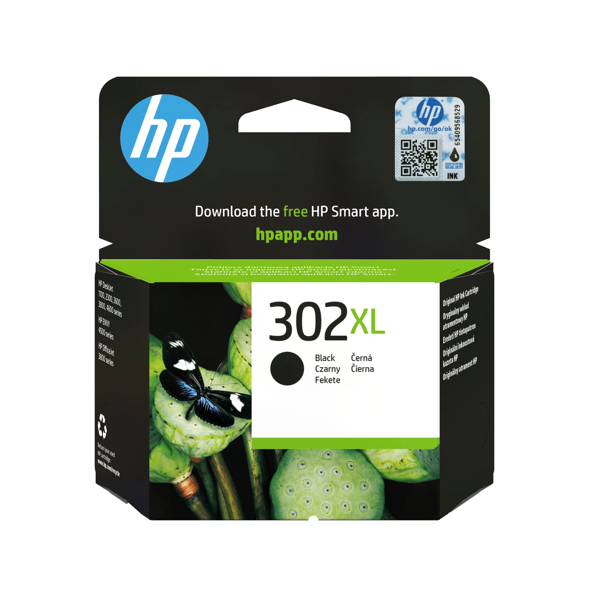 Cartucho de tinta original 302XL de alta capacidad negro