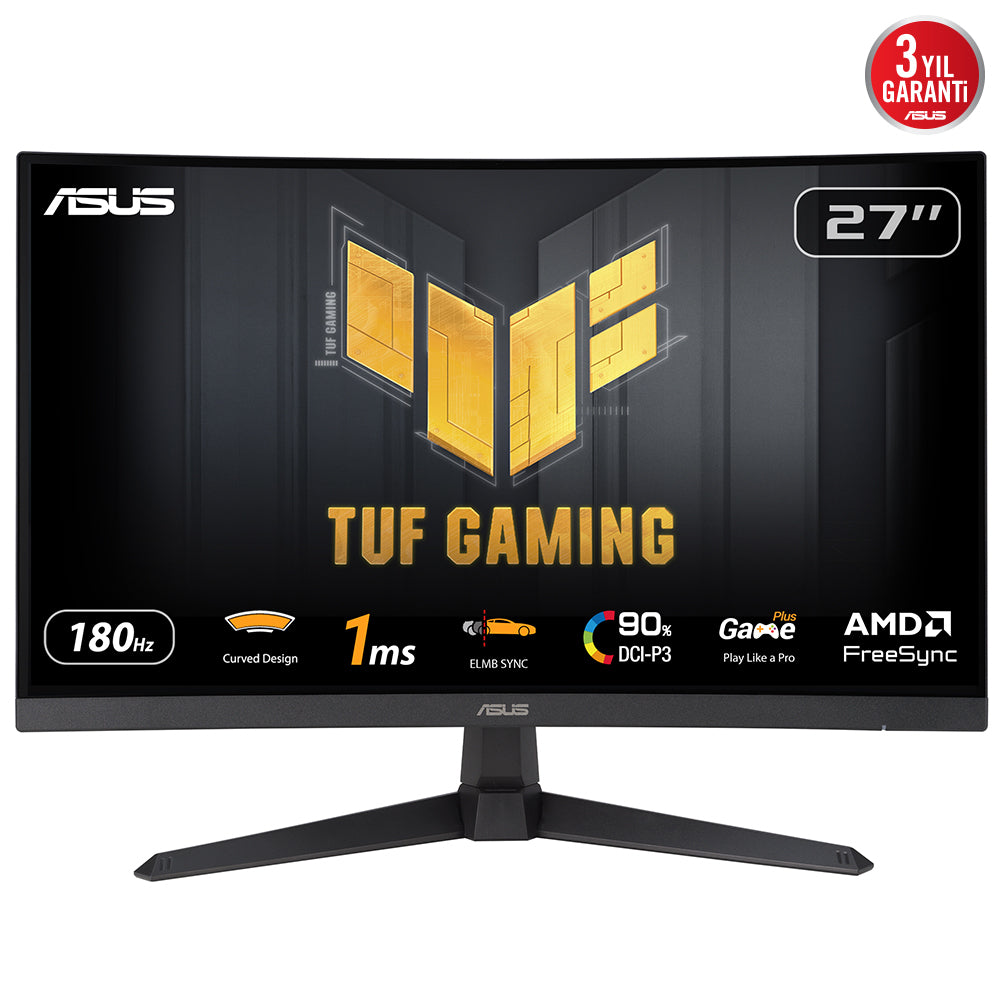 TUF Gaming VG27VQ3B pantalla para PC 68,6 cm (27") 1920 x 1080 Pixeles Full HD LCD Negro