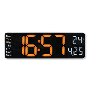 Santa Cruz Reloj digital Rectángulo Negro