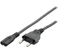 112160 Negro 1,8 m C7 acoplador CEE7/16
