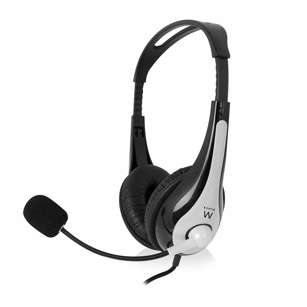 EW3562 auricular y casco Auriculares Alámbrico Diadema Llamadas/Música Negro, Plata