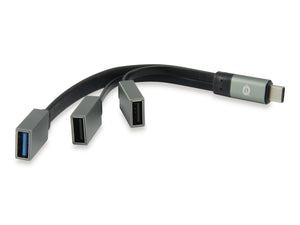 HUBBIES01G hub de interfaz USB 3.2 Gen 2 (3.1 Gen 2) Type-C 5000 Mbit/s Gris
