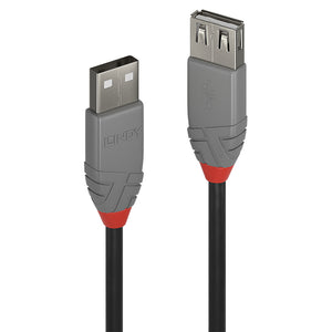 36700 cable USB USB 2.0 0,2 m USB A Negro, Gris