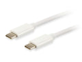 128352 Cable USB 3.2 Gen 2 C a C, 2,0m, PD 60W, 4K/60Hz, 5Gbps, Blanco