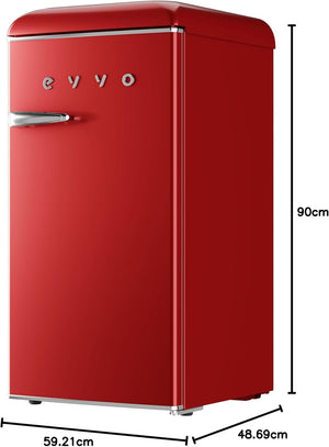 8435743902182-Frigor�fico Mini Evvo F26R Retro Rojo